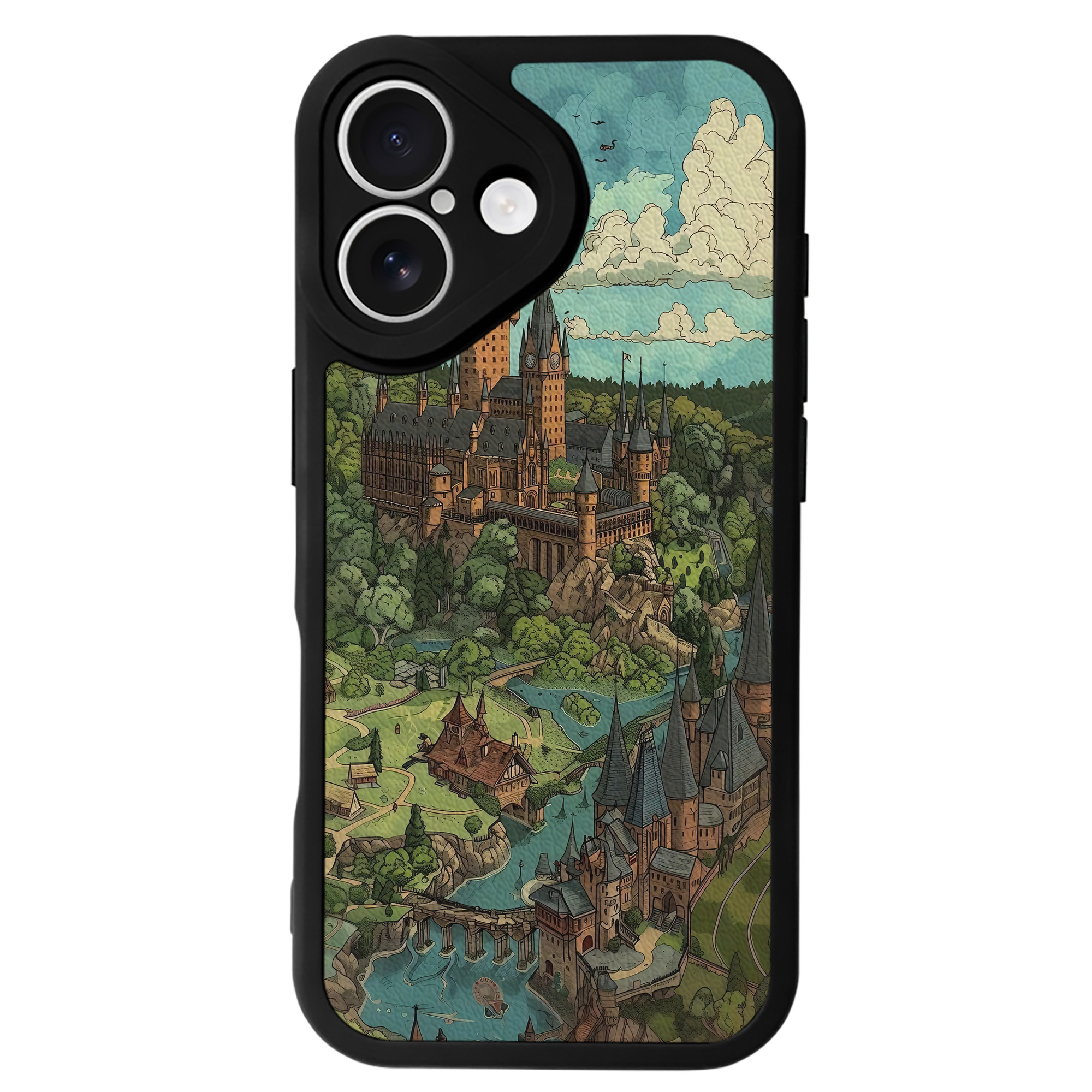 （画像用） Harry Potter ハリー・ポッターシリーズ 【iPhone 16シリーズ対応】シリコンスマホケース（レザー調） 材質：シリコン
